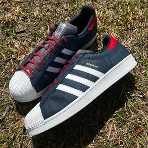 RARE Adidas size 13 Mens Superstar NFL Pack 2016 Blue shoes